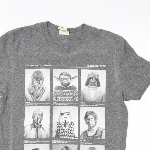 Star Wars Mens Grey    T-Shirt Size S  - Star Wars T-Shirt