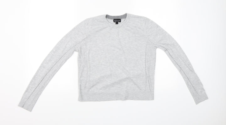Topshop Womens Grey Pullover Jumper Size 8