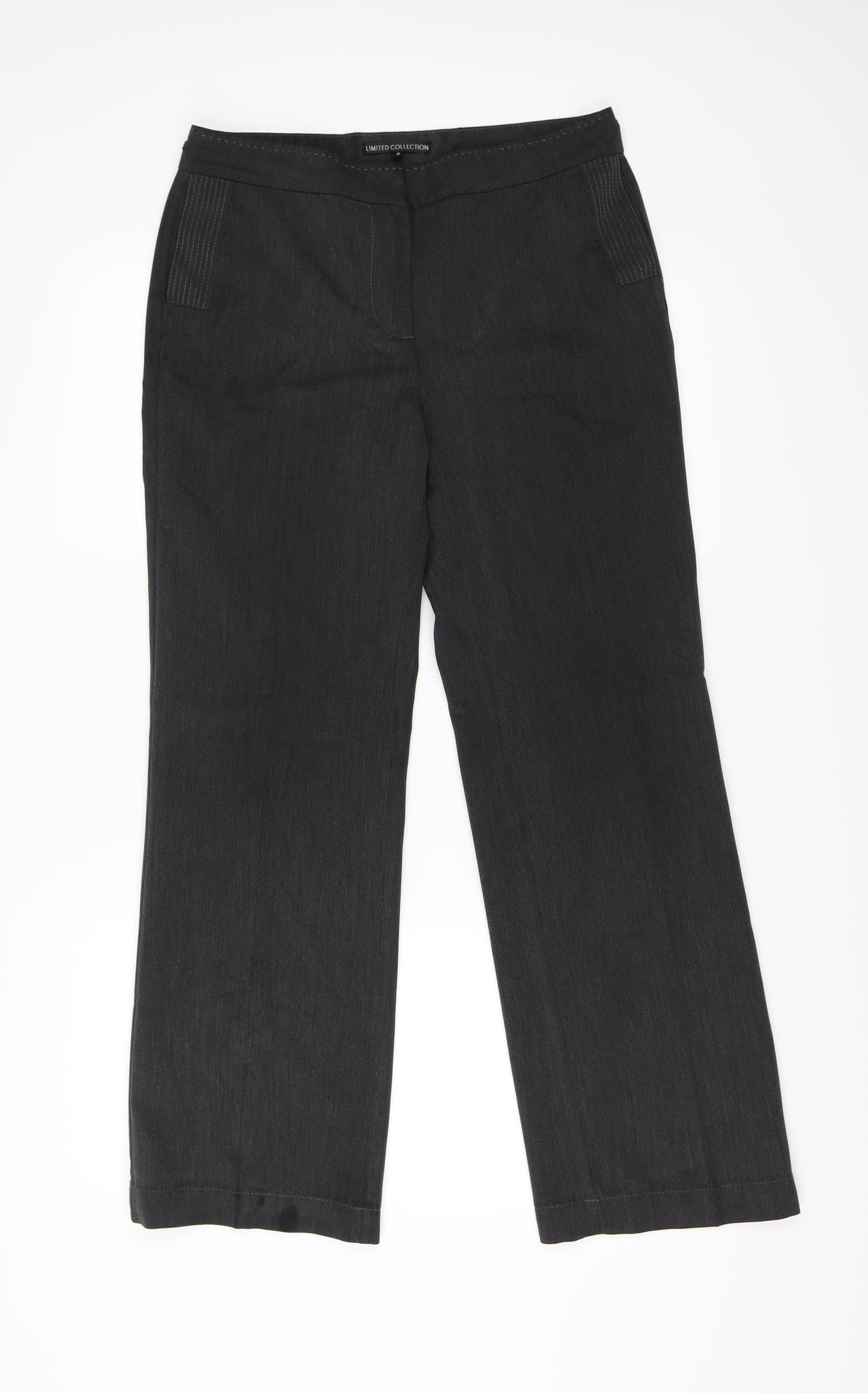 Marks and Spencer Womens Grey   Trousers  Size 10 L28 in