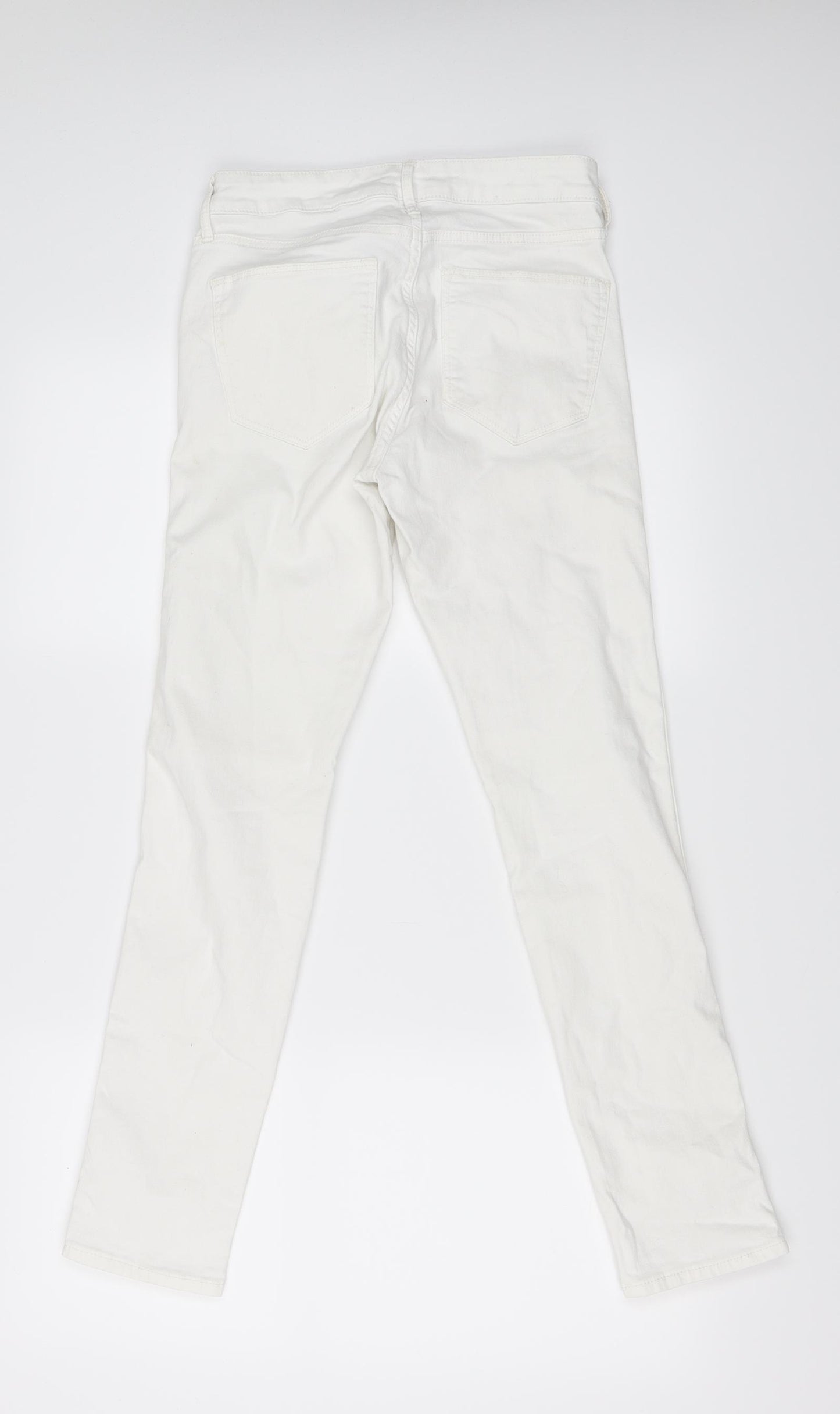 H&M Womens Ivory   Skinny Jeans Size 27 L27 in