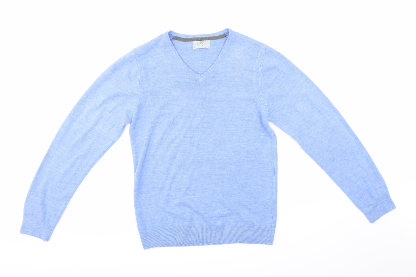 Marks and Spencer Mens Blue  Knit Pullover Jumper Size S