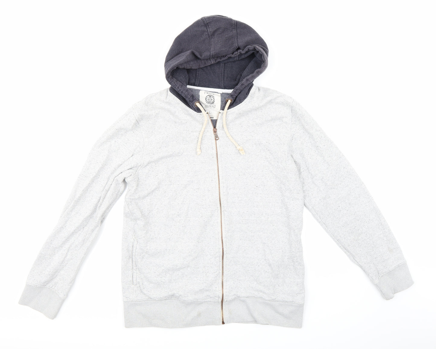 NEXT Mens Grey   Full Zip Hoodie Size L