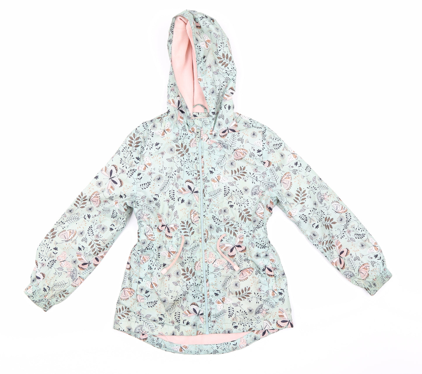 George Girls Blue Floral  Jacket  Size 9-10 Years