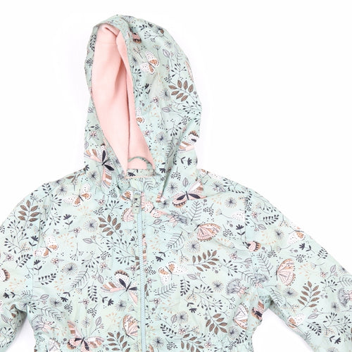 George Girls Blue Floral  Jacket  Size 9-10 Years