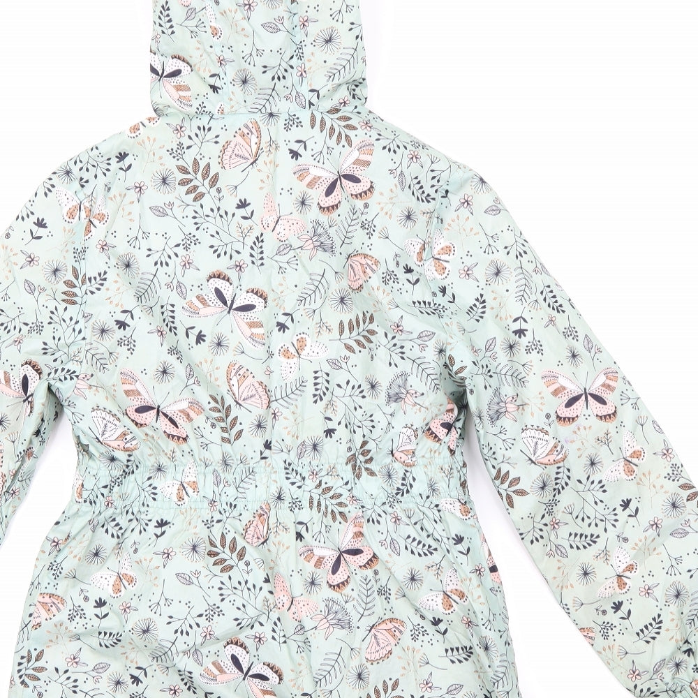 George Girls Blue Floral  Jacket  Size 9-10 Years