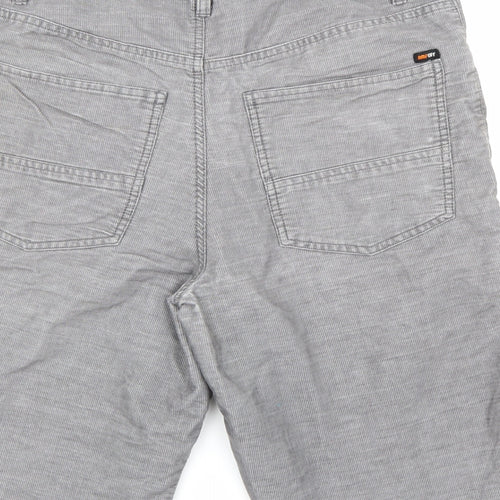 Ampufy Mens Grey  Corduroy Chino Shorts