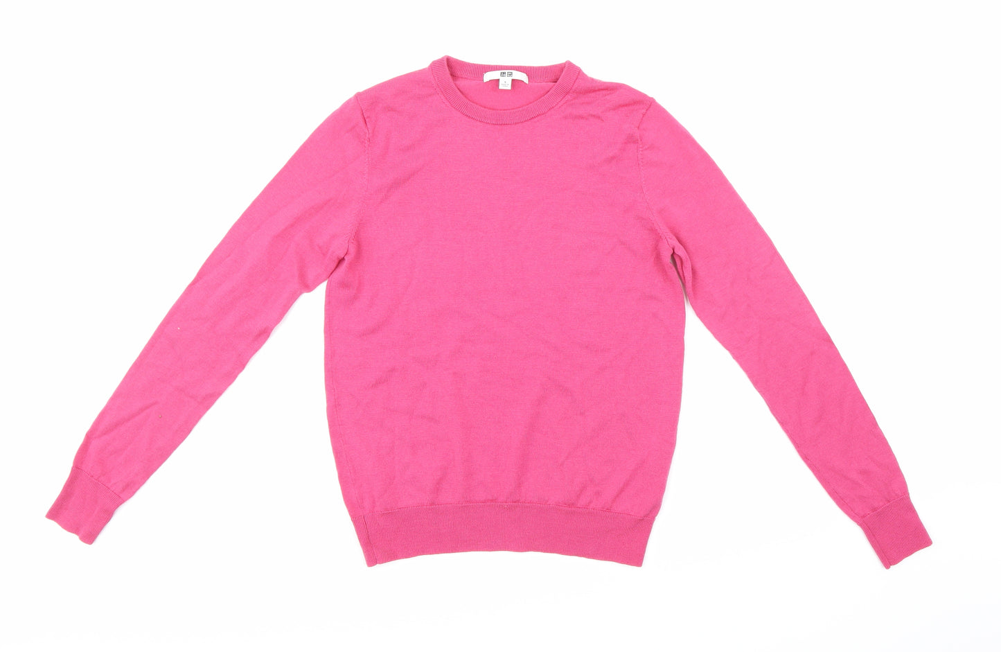 Uniqlo Womens Pink  Knit Pullover Jumper Size S