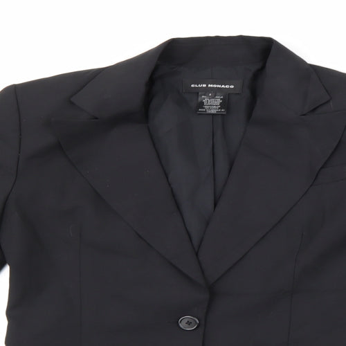 Club Monaco Womens Black   Jacket Suit Jacket Size 8