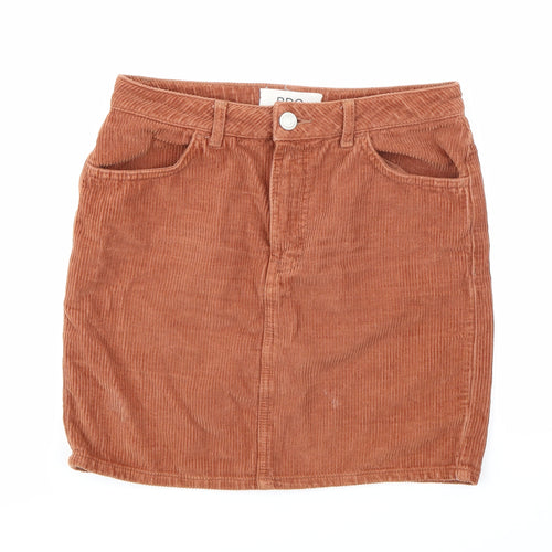 BDG Womens Orange  Corduroy Mini Skirt Size S