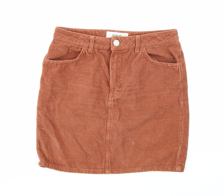 BDG Womens Orange Corduroy Mini Skirt Size S