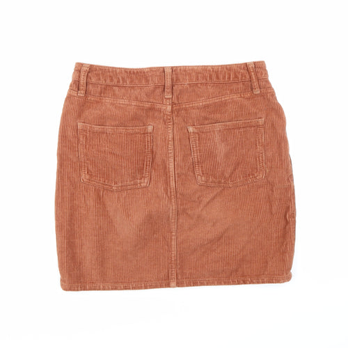 BDG Womens Orange  Corduroy Mini Skirt Size S