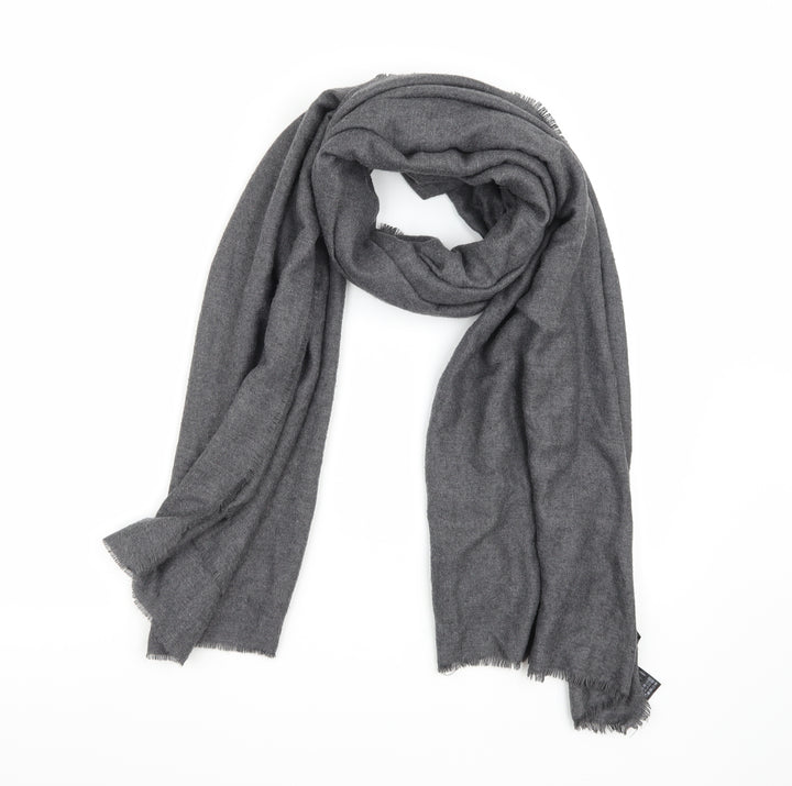 Preworn Womens Grey Knit Scarf