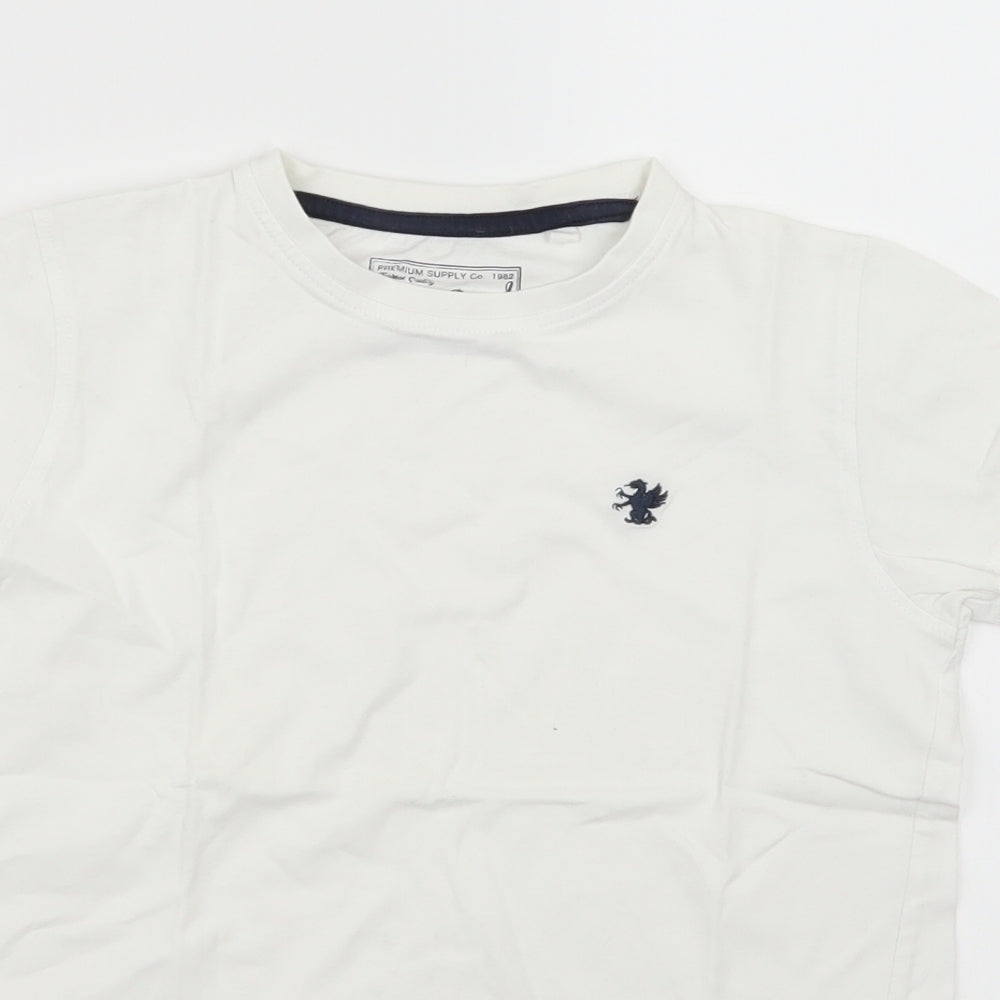 NEXT Boys White   Basic T-Shirt Size 8 Years
