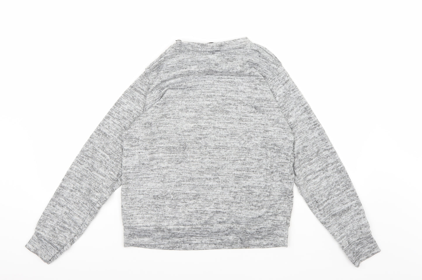 Finella Womens Grey  Knit Pullover Jumper Size M