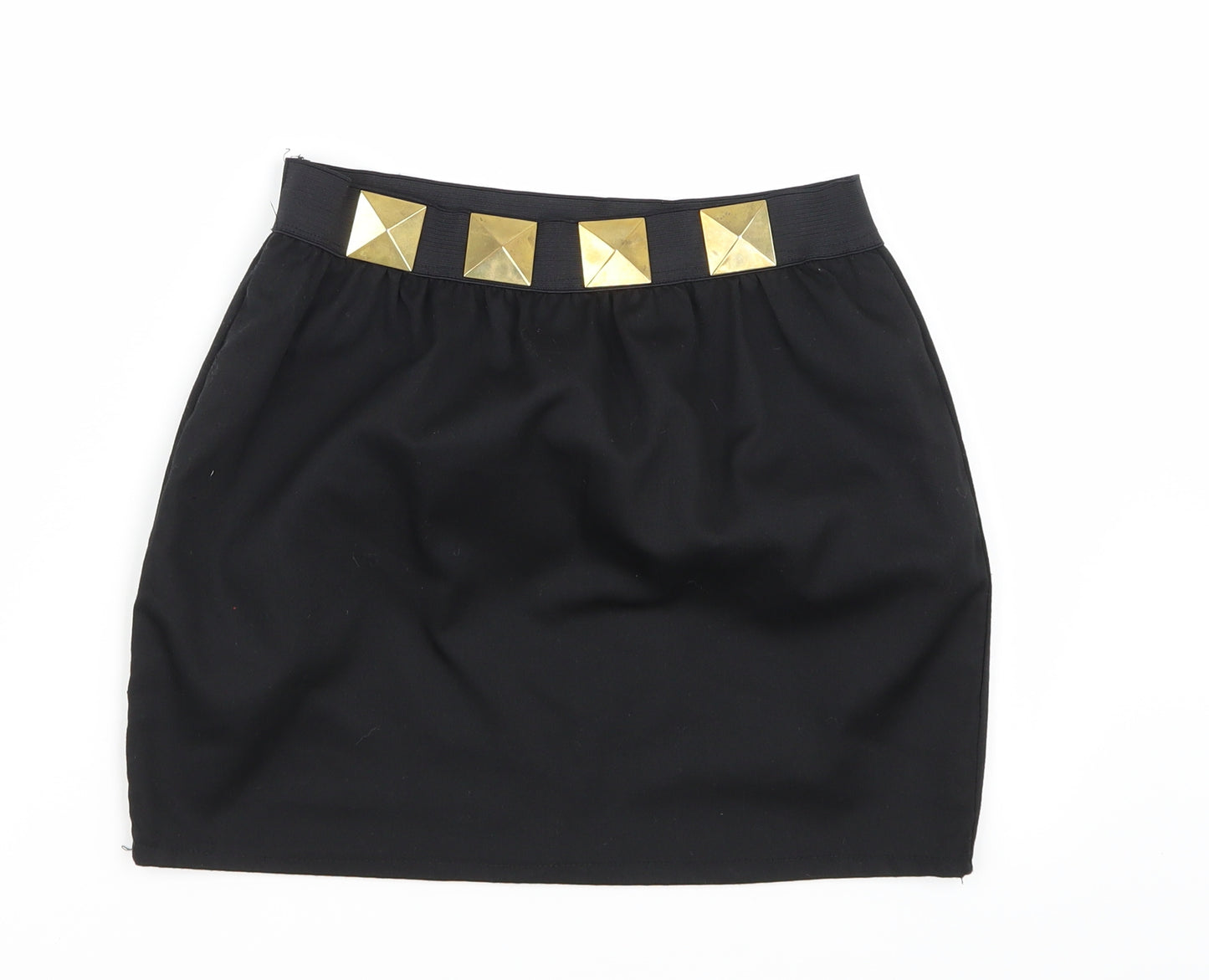 Preworn Womens Black   A-Line Skirt