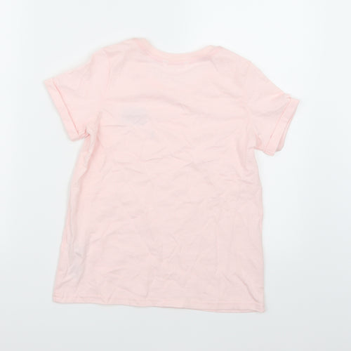 Marks and Spencer Girls Pink   Basic T-Shirt Size 9-10 Years
