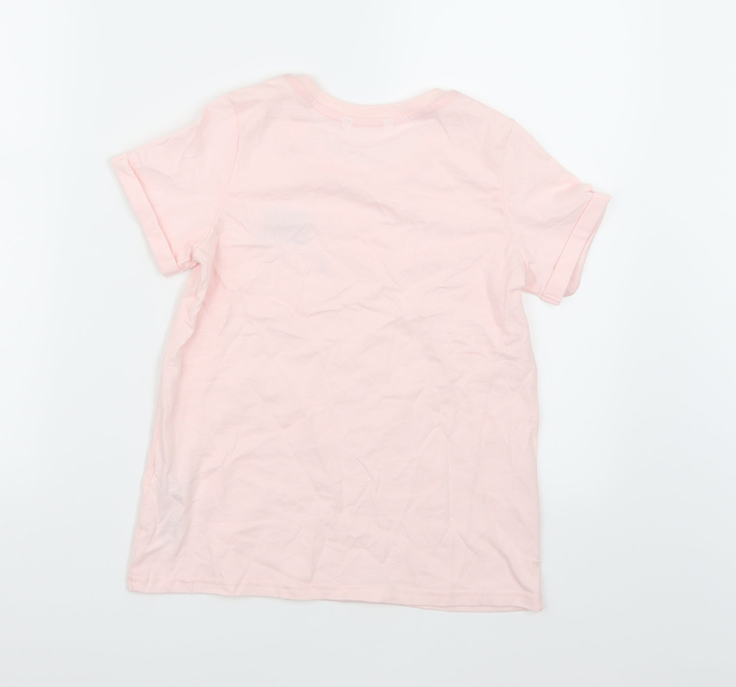 Marks and Spencer Girls Pink   Basic T-Shirt Size 9-10 Years