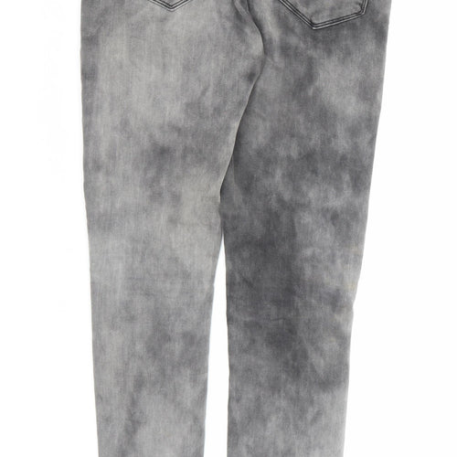 Fashion Union Womens Grey  Denim Skinny Jeans Size 10 L28 in