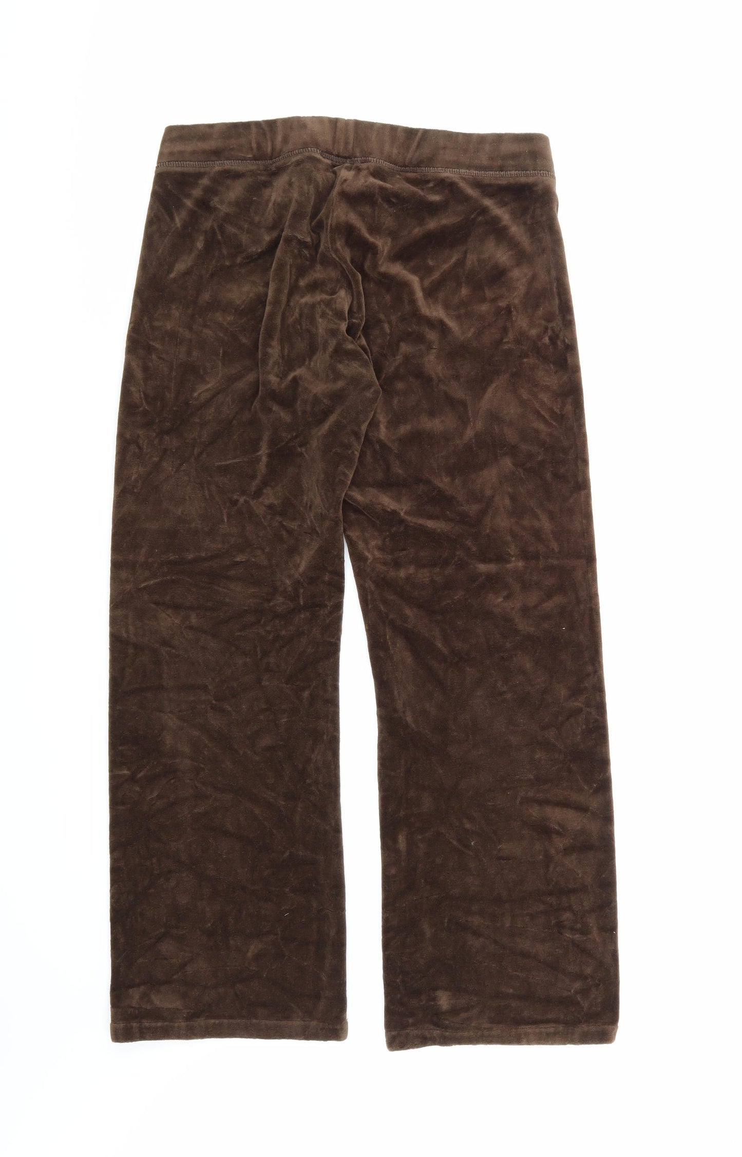 Juicy Couture Womens Brown  Velour Jogger Trousers Size 2XL L27 in