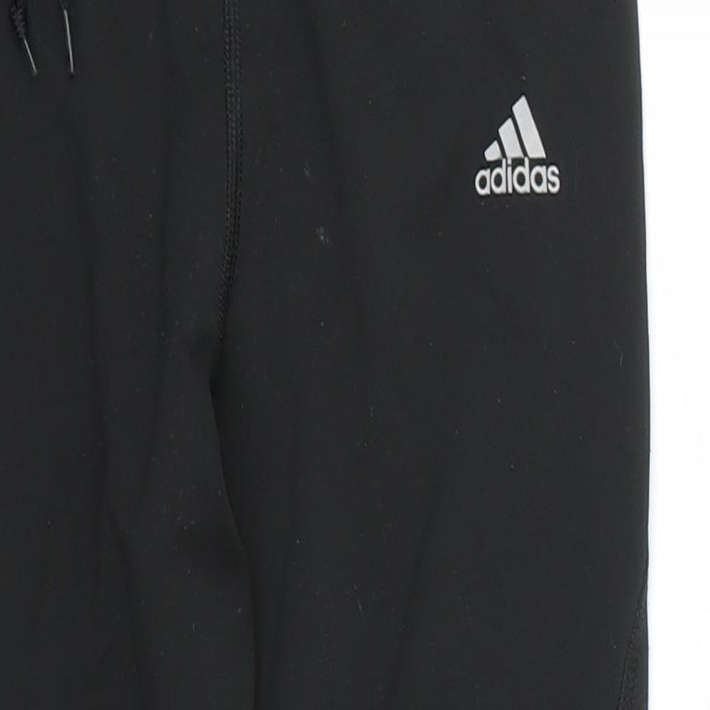 adidas Boys Black   Jogger Trousers Size 10 Years