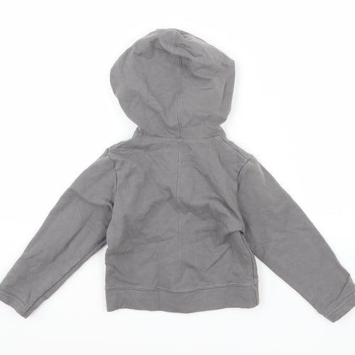 Kookai Girls Grey  Jersey Full Zip Hoodie Size 4 Years