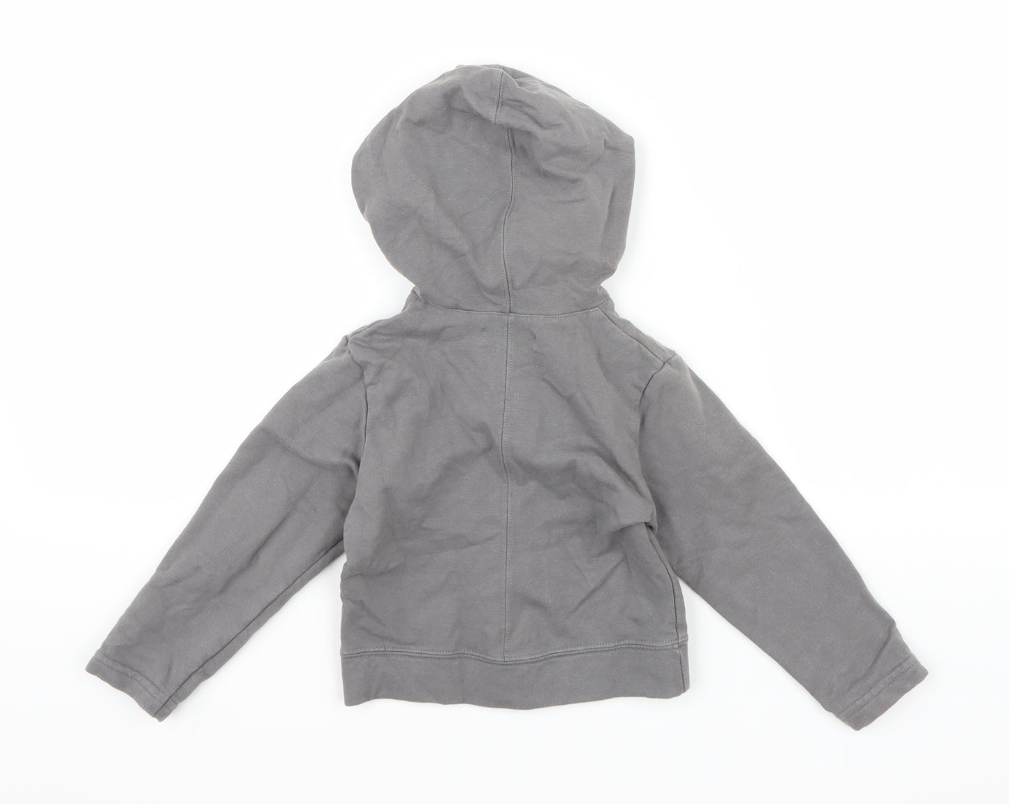 Kookai Girls Grey  Jersey Full Zip Hoodie Size 4 Years