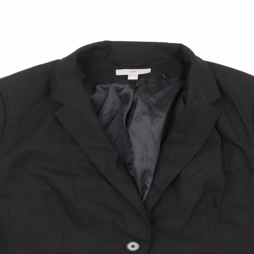 H&M Womens Black   Jacket Suit Jacket Size 18