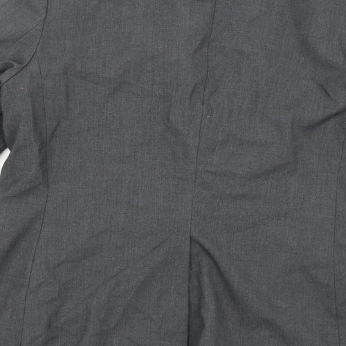 H&M Womens Grey  Rayon Jacket Suit Jacket Size 12