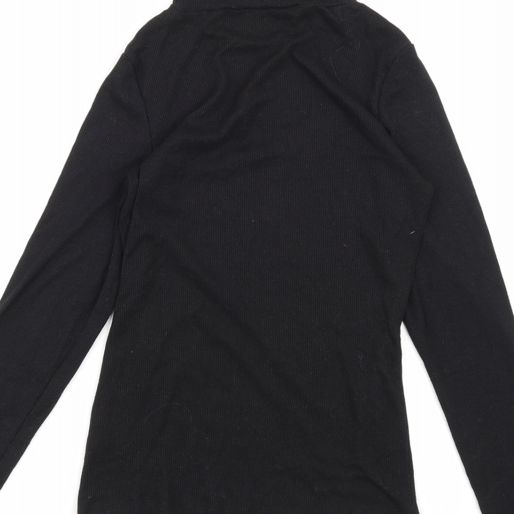 New Look Womens Black  Knit Pullover Jumper Size 10