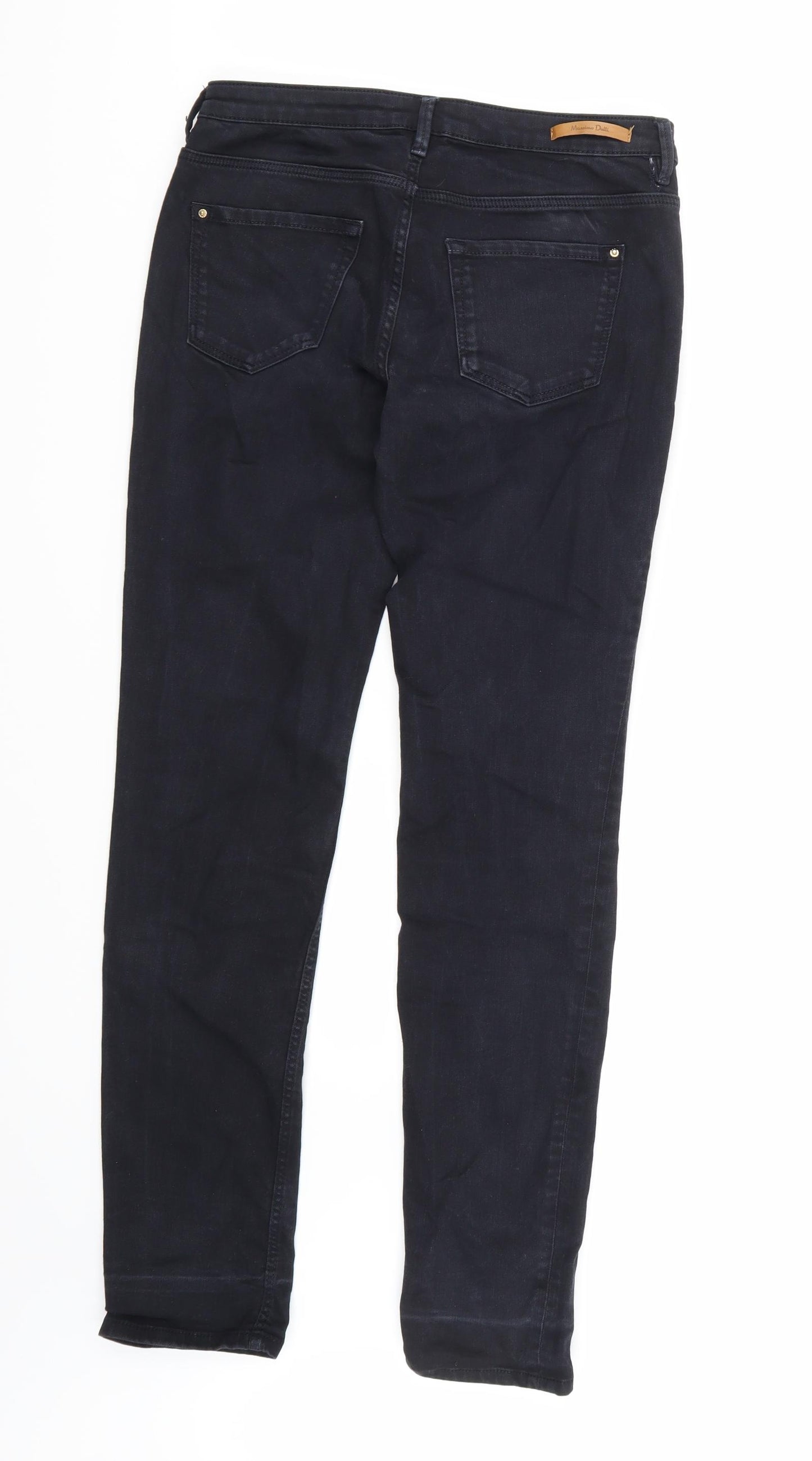 Massimo Dutti Womens Blue  Denim Straight Jeans Size 8 L30 in