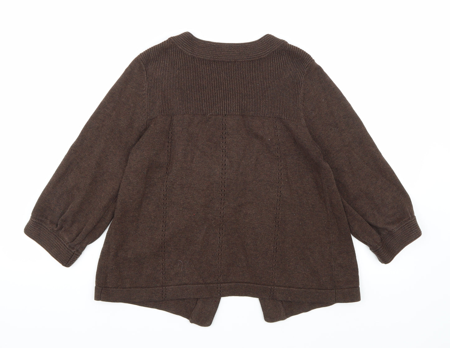 H&M Womens Brown  Knit Cardigan Jumper Size S