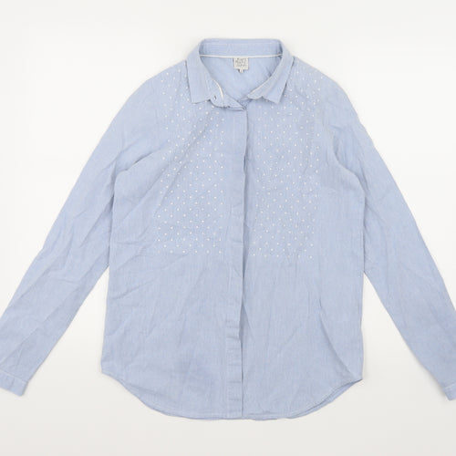 Karl Marc John Womens Blue   Basic Button-Up Size S