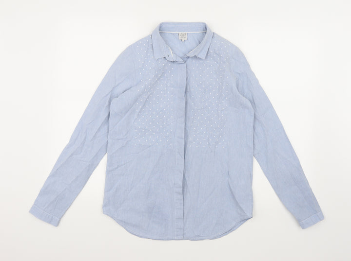 Karl Marc John Womens Blue   Basic Button-Up Size S
