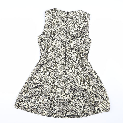 AX Paris Womens Gold Floral  A-Line  Size 10