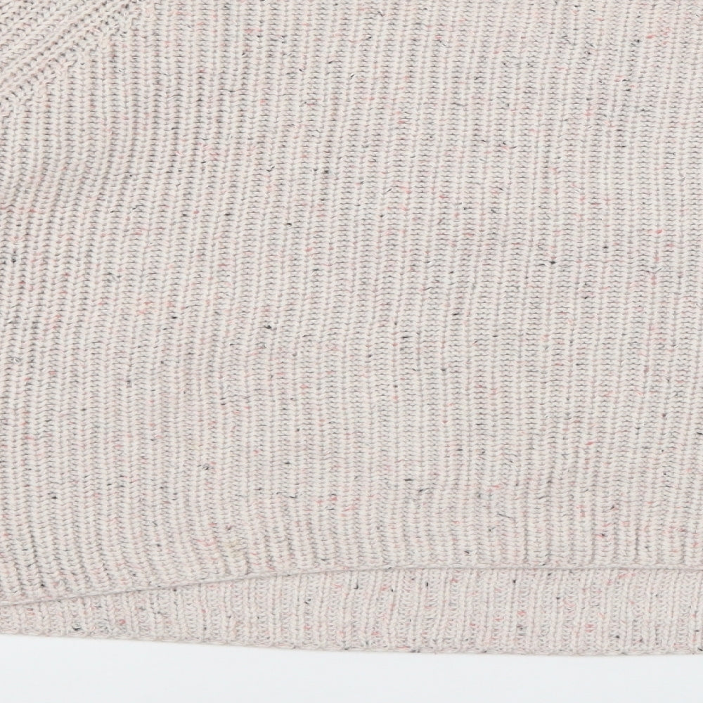 H&M Womens Ivory  Knit Pullover Jumper Size L