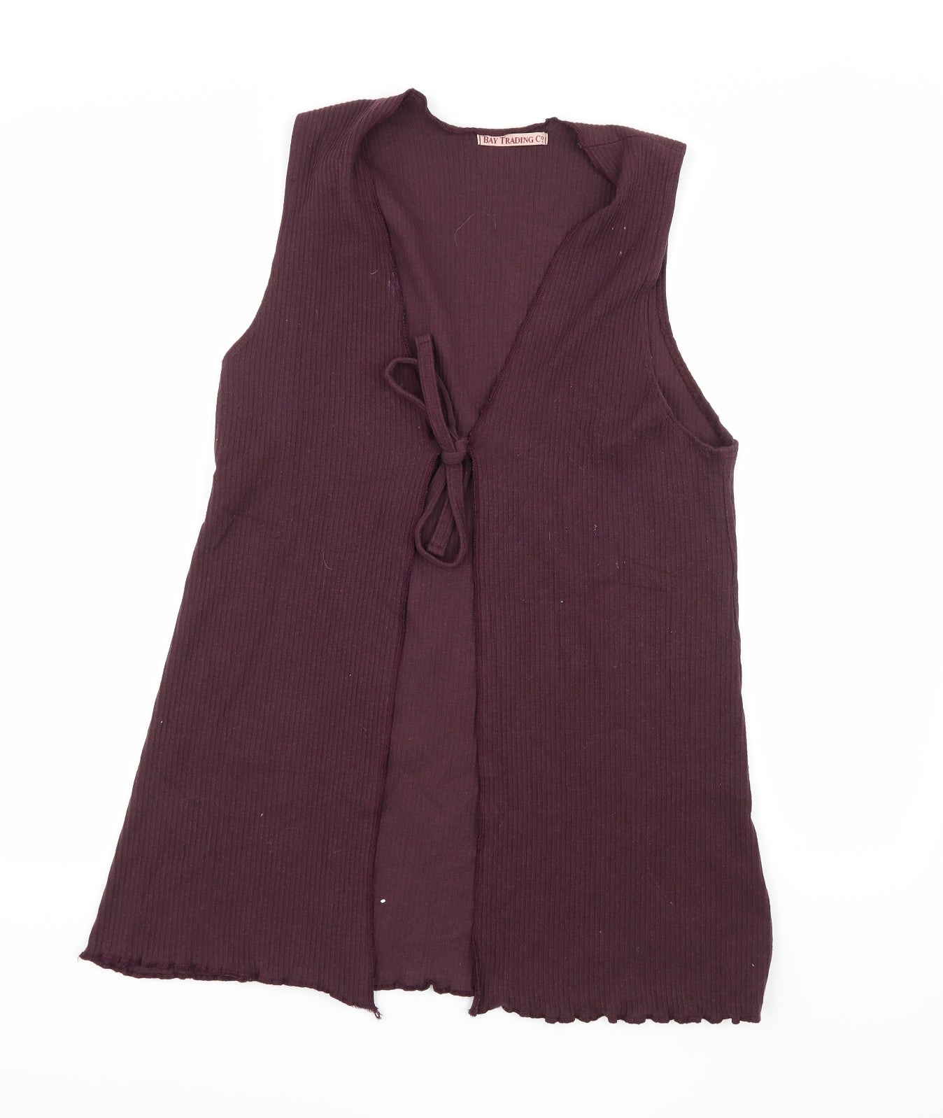 Bay Trading Womens Purple  Knit Vest Jumper Size L