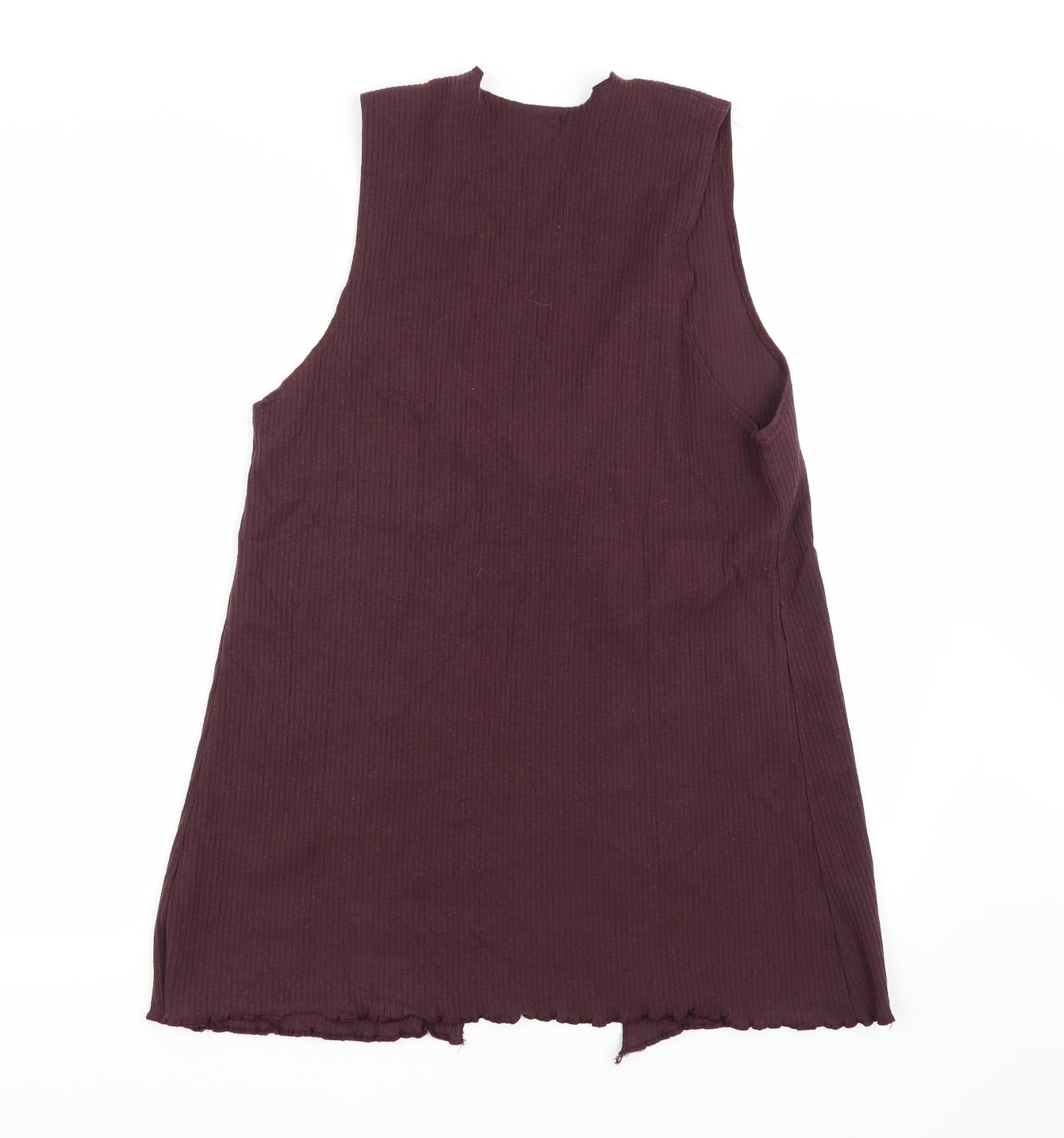 Bay Trading Womens Purple  Knit Vest Jumper Size L
