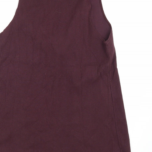 Bay Trading Womens Purple  Knit Vest Jumper Size L