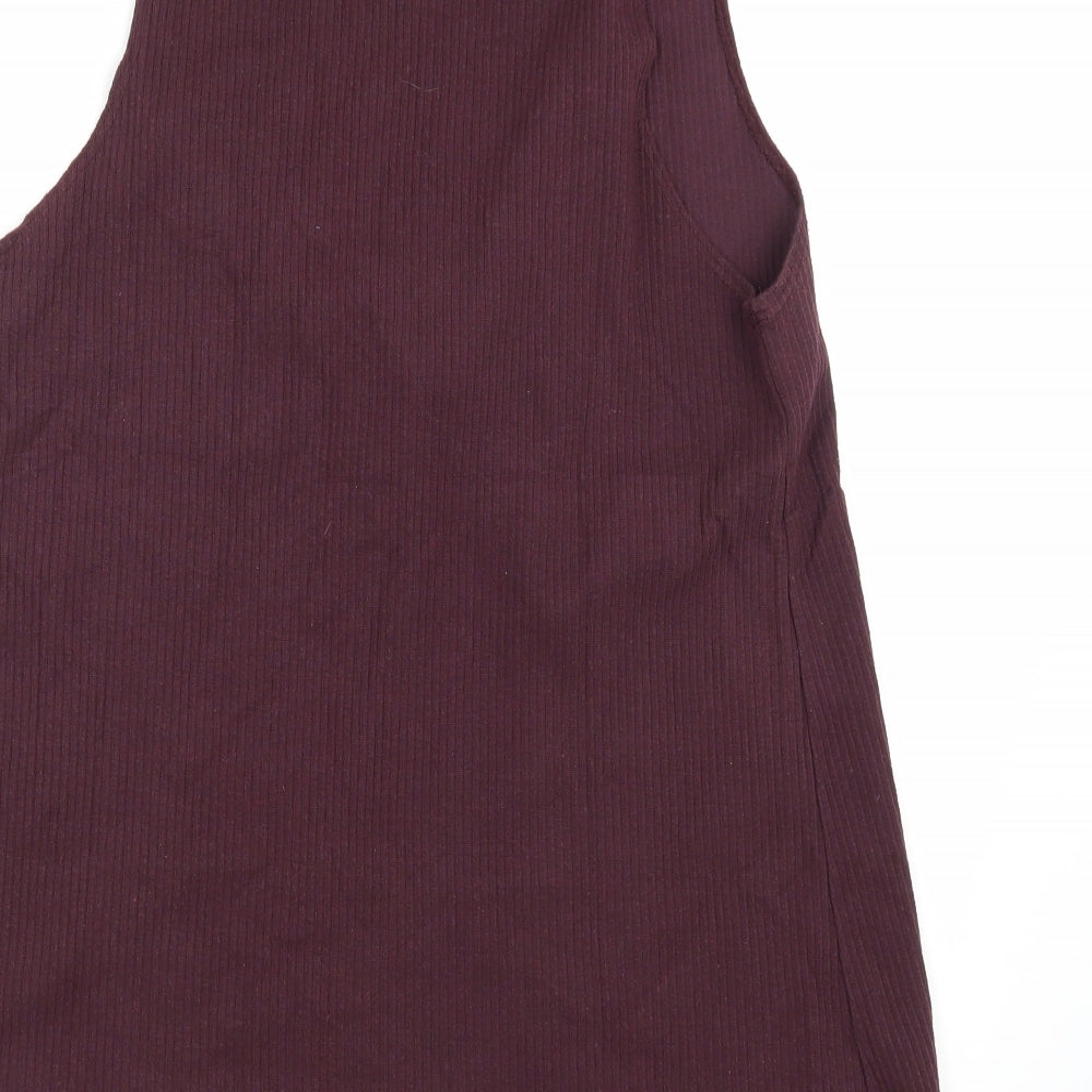 Bay Trading Womens Purple  Knit Vest Jumper Size L