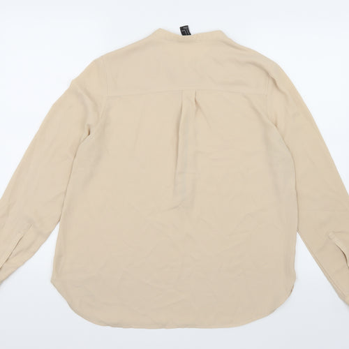 FOREVER 21 Womens Beige   Basic Blouse Size M