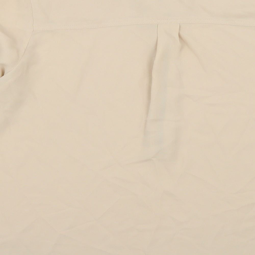 FOREVER 21 Womens Beige   Basic Blouse Size M