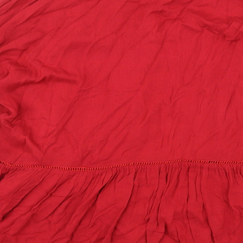 ARTLOVE Paris Womens Red   Basic Blouse Size L