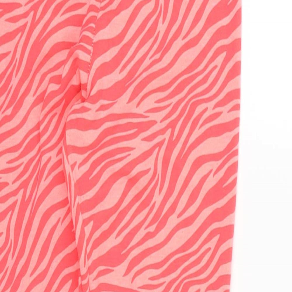 Marks and Spencer Girls Pink Animal Print  Jegging Trousers Size 9-10 Years - leggings