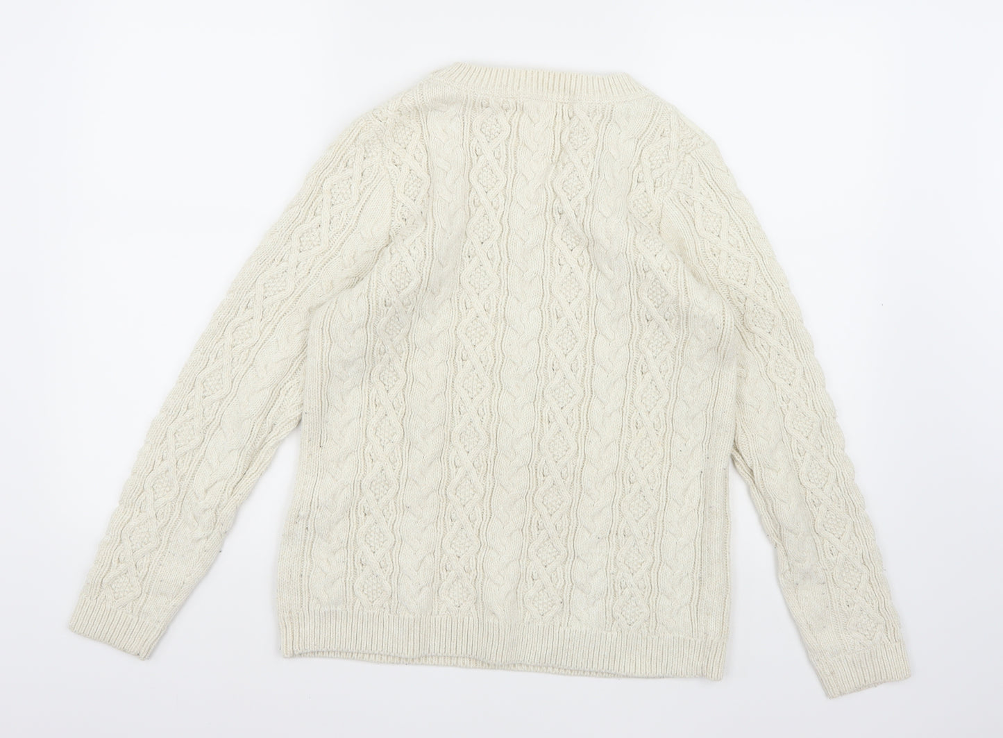 Falmer Heritage Womens Beige  Knit Pullover Jumper Size 12