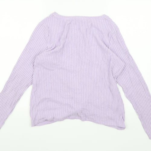 New Look Womens Purple  Knit Wrap Jumper Size 12