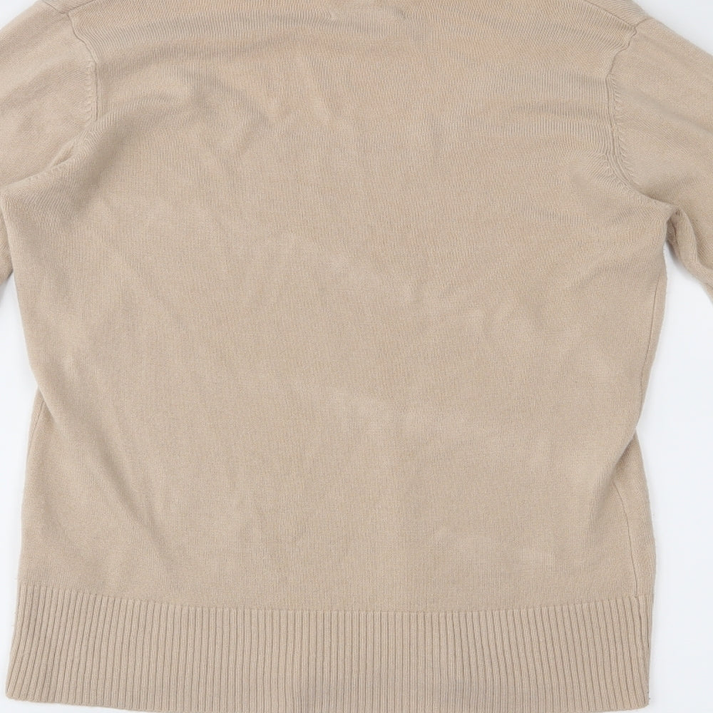 Sarah Hamilton Womens Beige   Pullover Jumper Size M