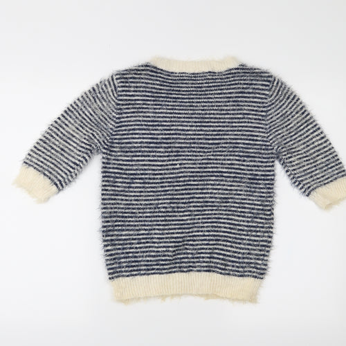 Atmosphere Womens Blue Striped  Pullover Jumper Size 10