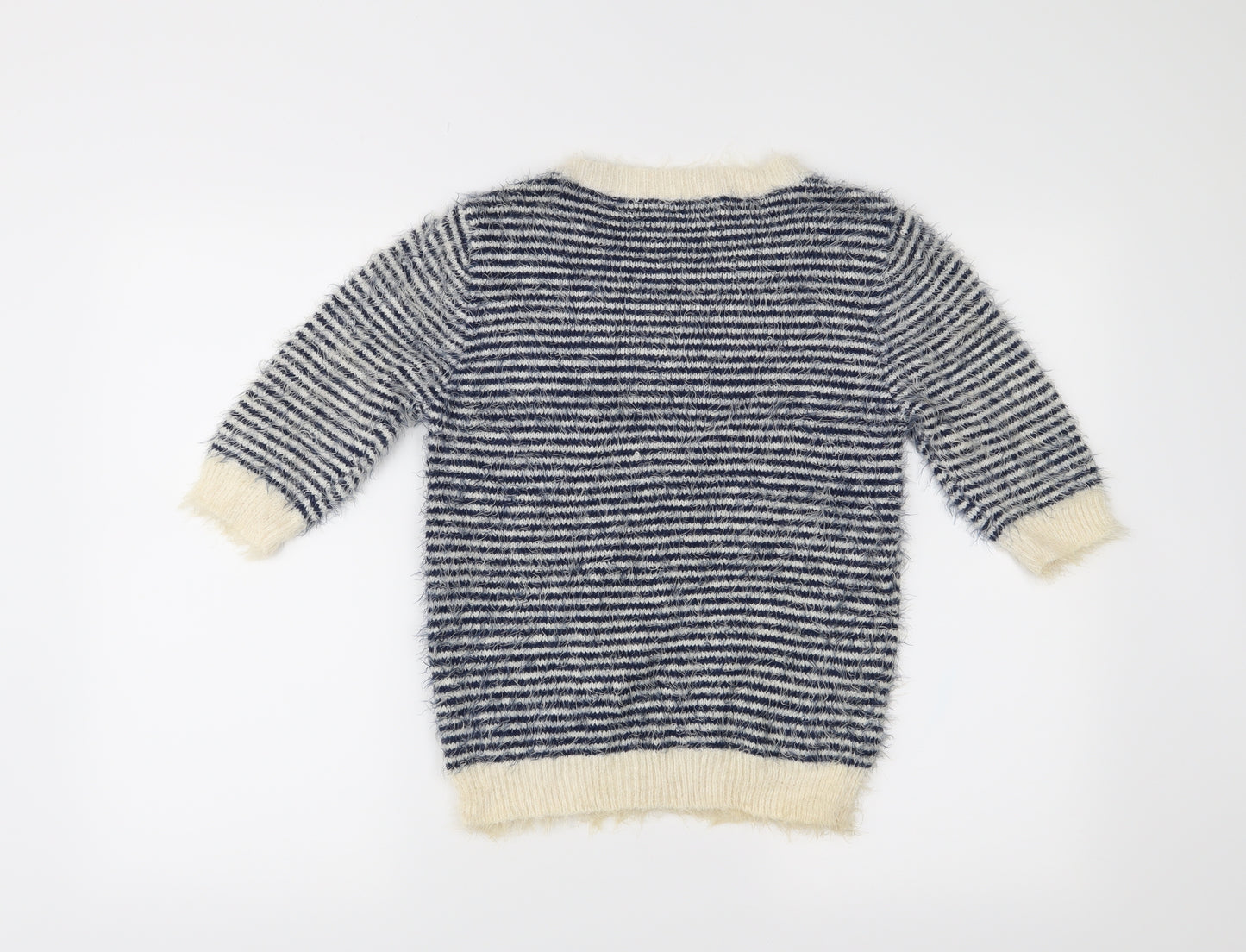 Atmosphere Womens Blue Striped  Pullover Jumper Size 10