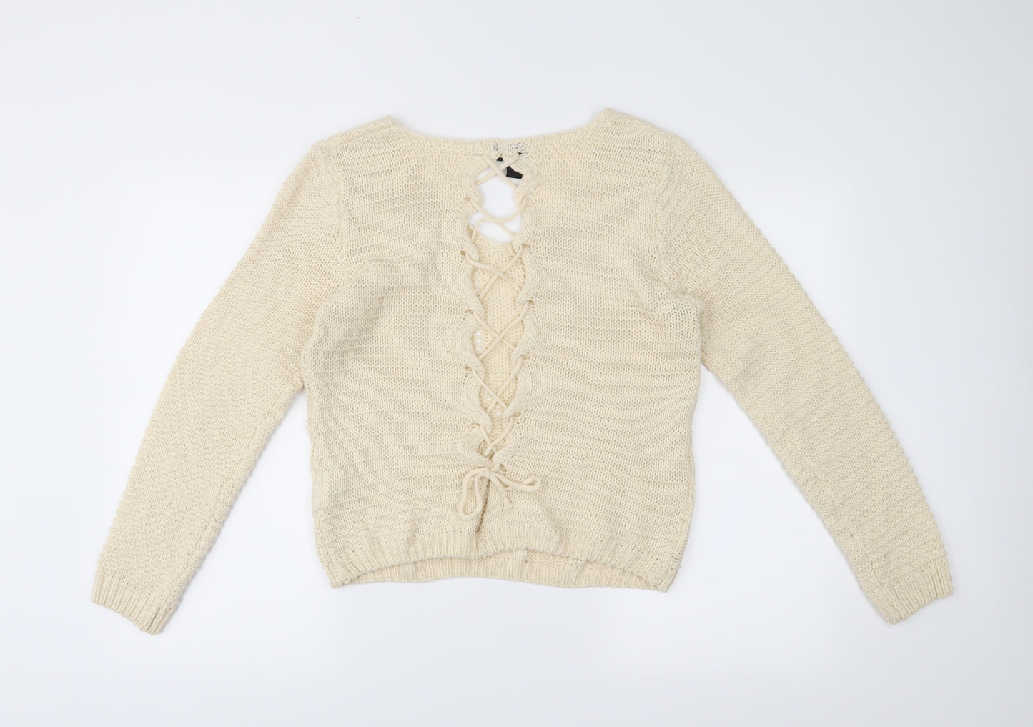 Izabel London Womens White   Pullover Jumper Size 10