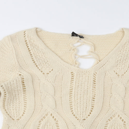 Izabel London Womens White   Pullover Jumper Size 10